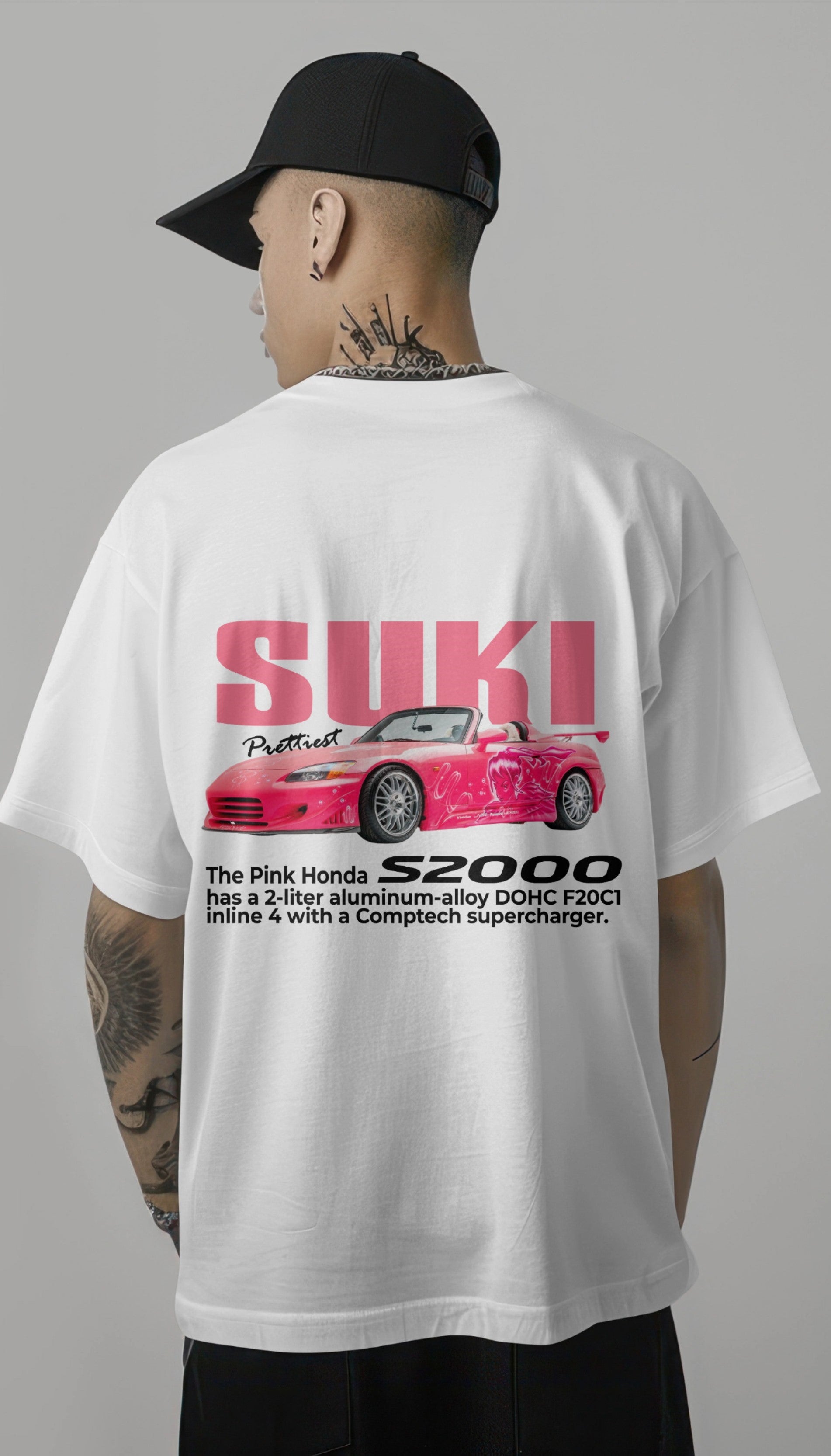 Fast & Furious Suki’s Pink S2000 Printed Oversized T-shirt - Prettiest Racer Edition Harble Outfits