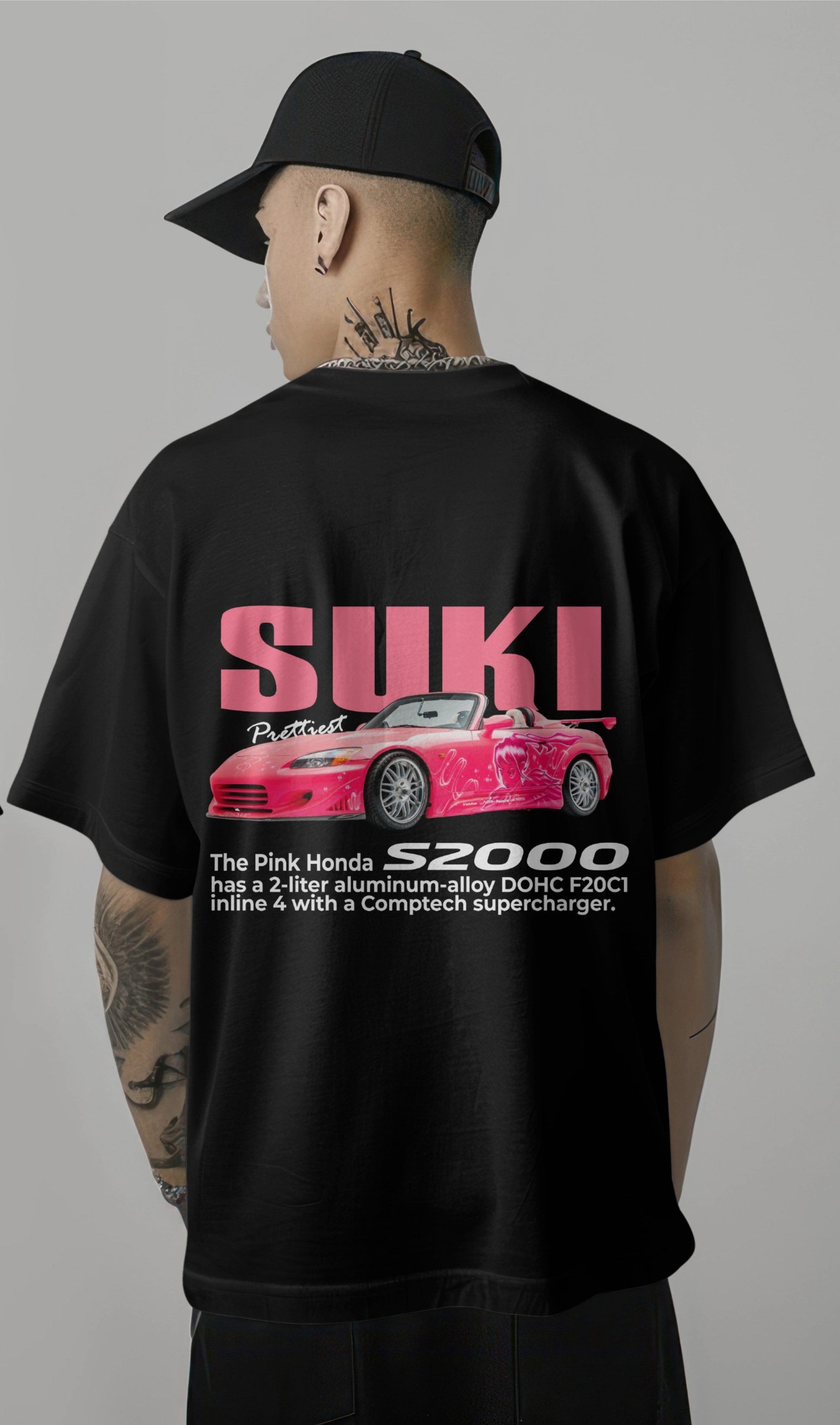 Fast & Furious Suki’s Pink S2000 Printed Oversized T-shirt - Prettiest Racer Edition Harble Outfits