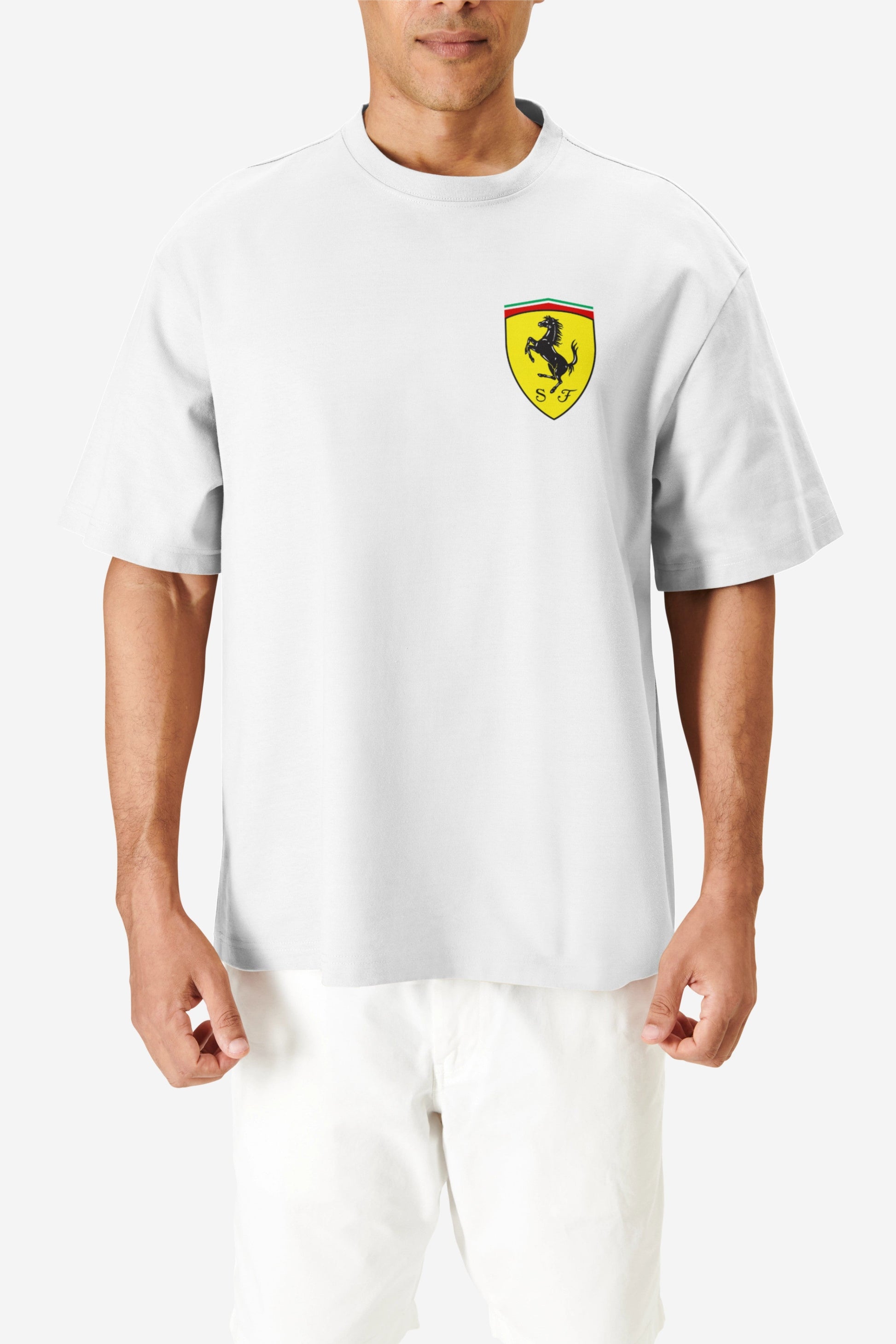 F1 Scuderia Ferrari 2 Printed Oversized T-shirt Harble Outfits