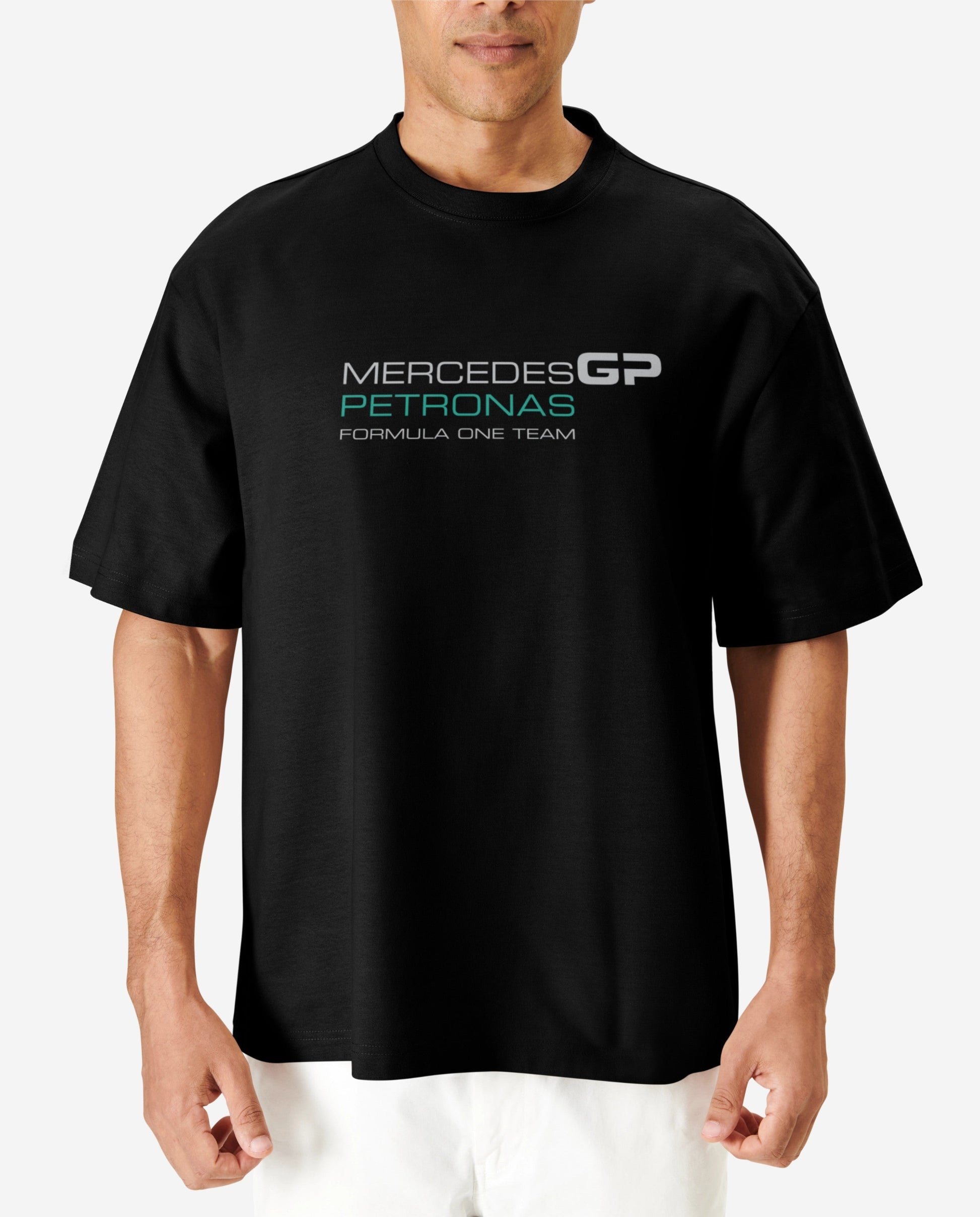 F1 Mercedes AMG Petronas 1 Printed Oversized T-shirt Harble Outfits