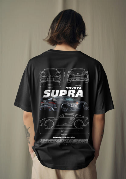 Toyota Supra Drift edition Graphic Printed Oversized T-shirt Harble Outfits