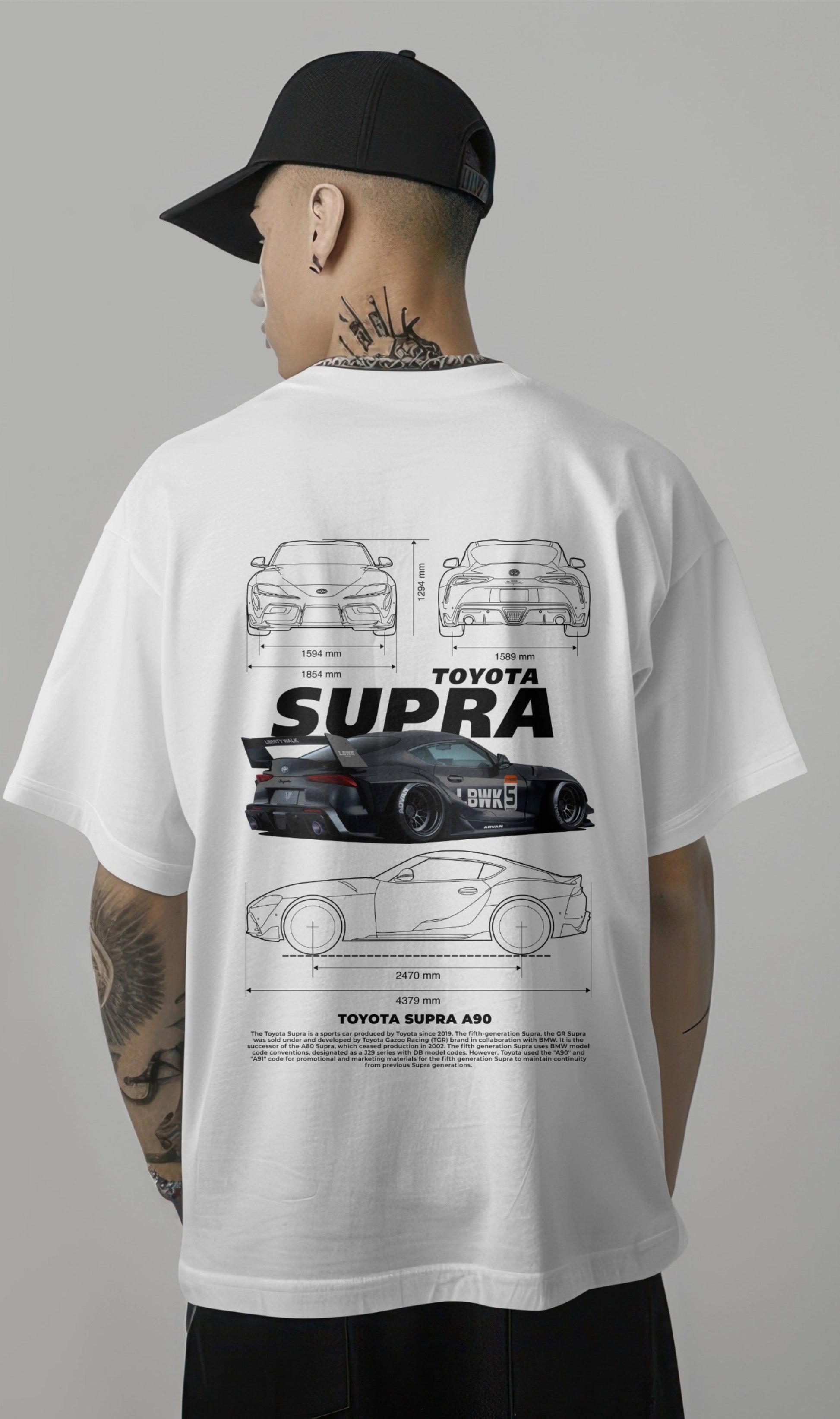 Toyota Supra Drift edition Graphic Printed Oversized T-shirt Harble Outfits