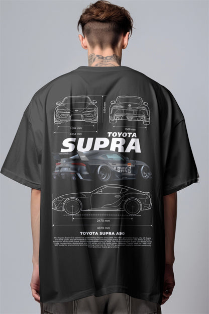 Toyota Supra Drift edition Graphic Printed Oversized T-shirt Harble Outfits
