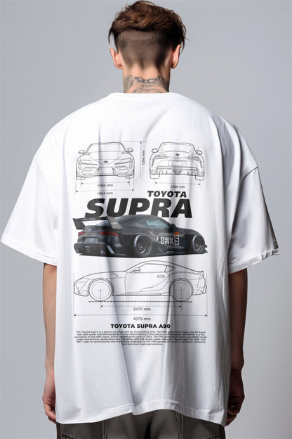 Toyota Supra Drift edition Graphic Printed Oversized T-shirt Harble Outfits