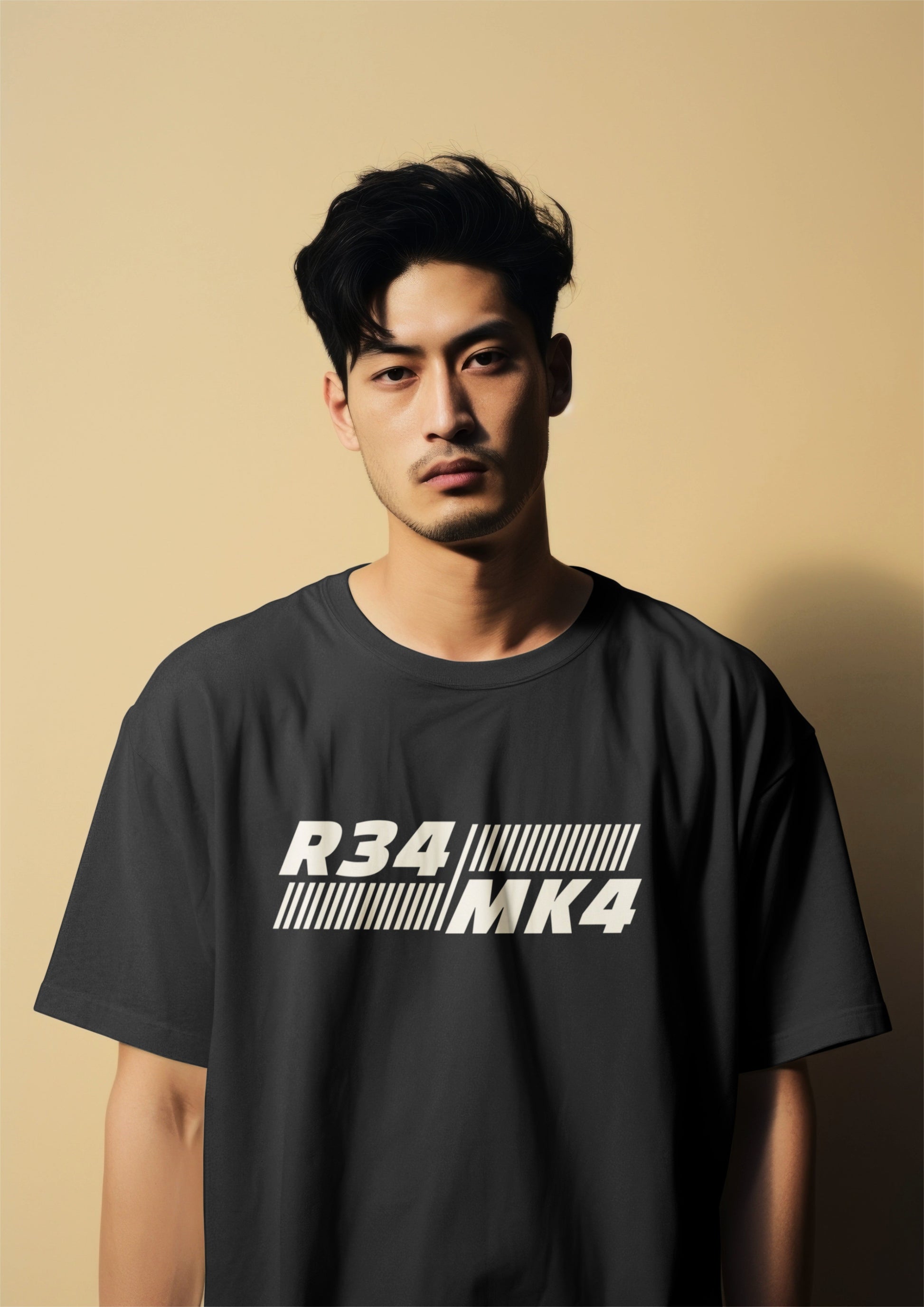 JDM Legends Face-off R34 MK4 Graphic Printed Oversized T-shirt Harble Outfits