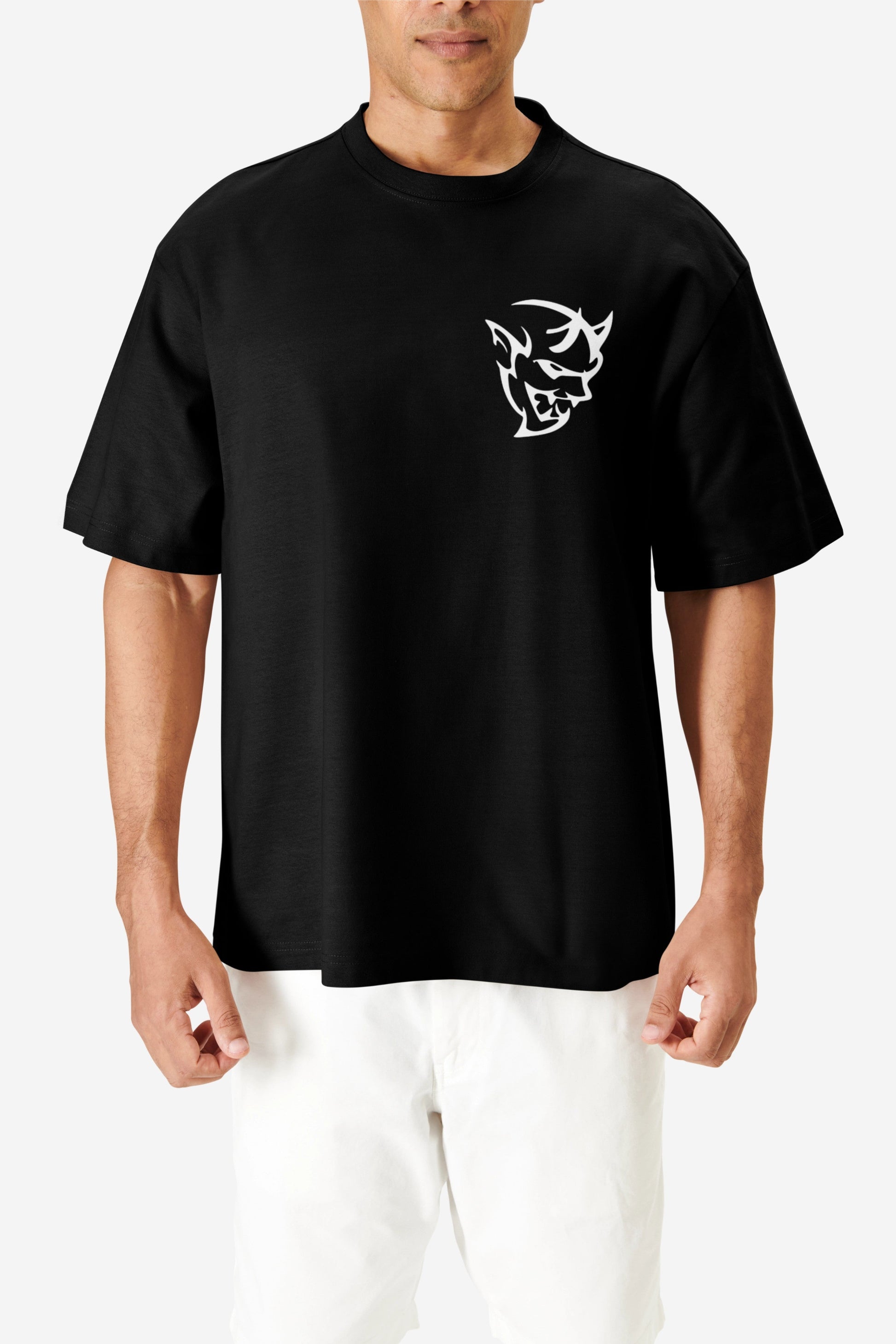 Challenger Hellcat Graphic Printed Oversized T-shirt Harble Outfits