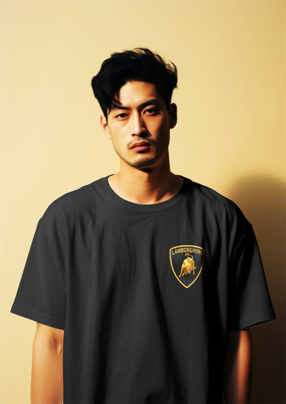 Lamborghini Huracan Yellow Graphic Printed Oversized T-shirt Harble Outfits