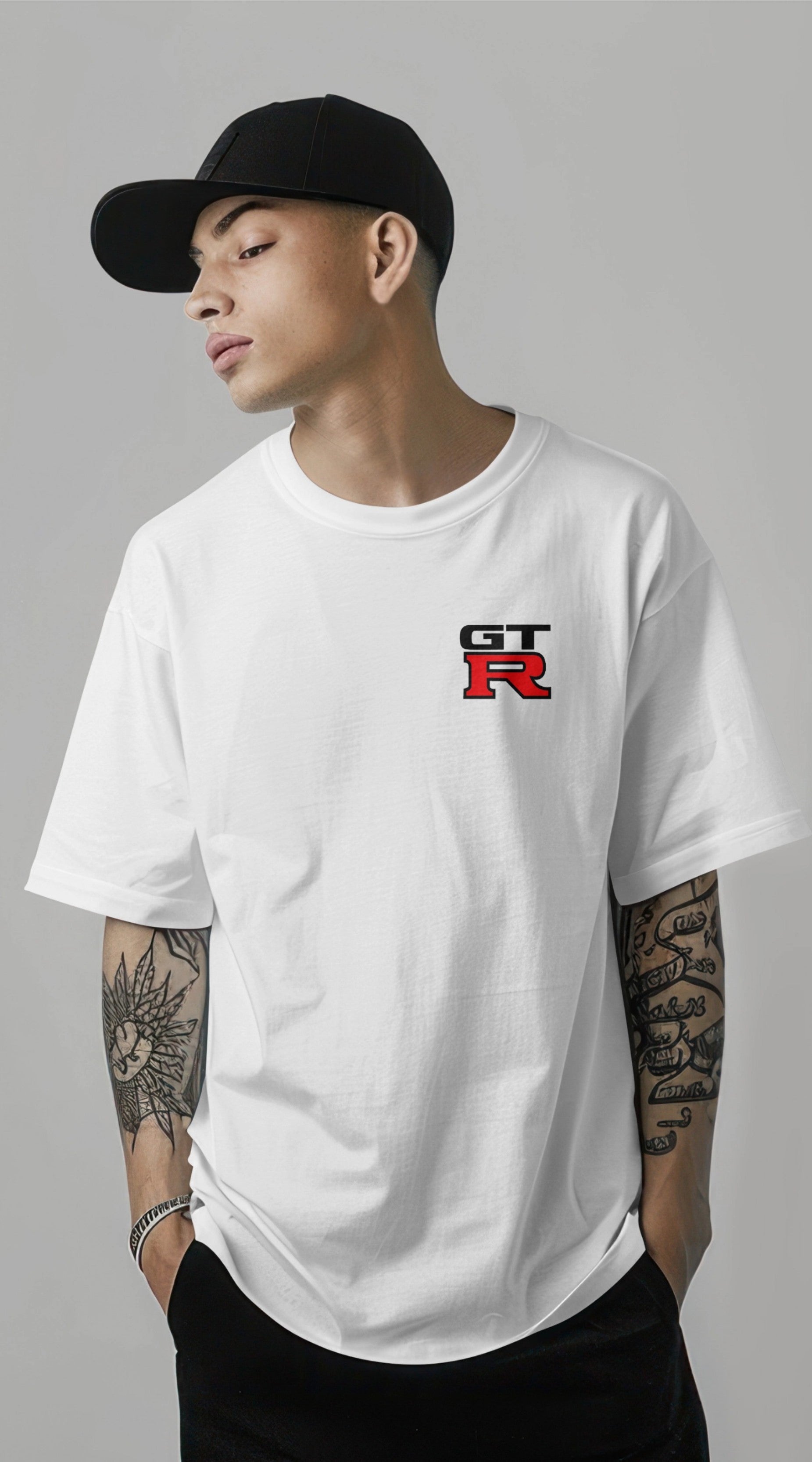 Nissan Skyline R-34 Graphic Printed Oversized T-shirt Harble Outfits