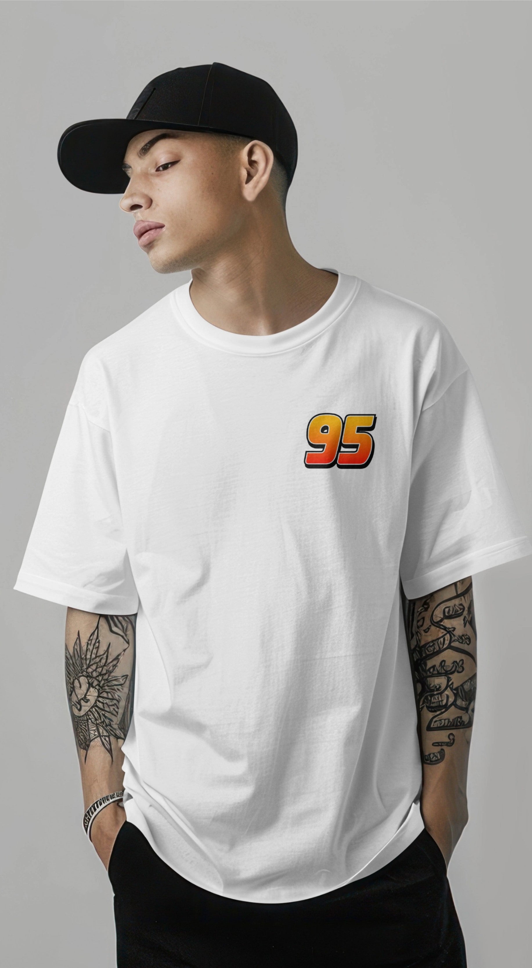 Lightning McQueen Graphic Printed Oversized T-shirt Harble Outfits