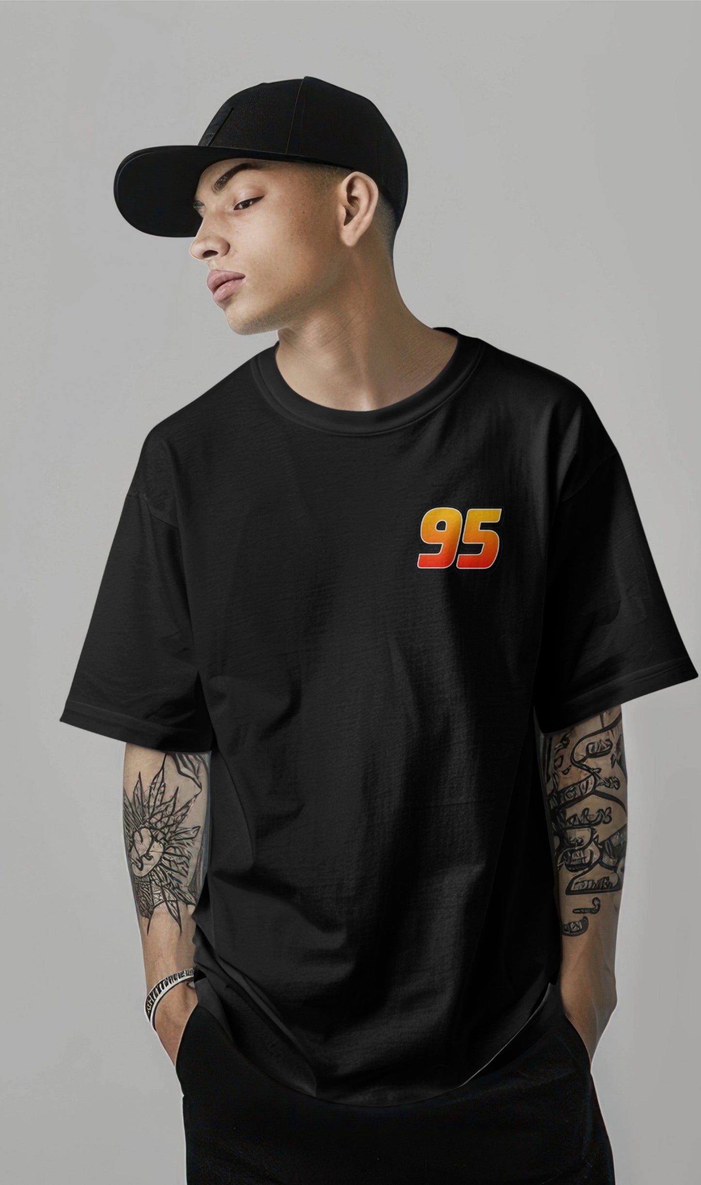 Lightning McQueen Graphic Printed Oversized T-shirt Harble Outfits