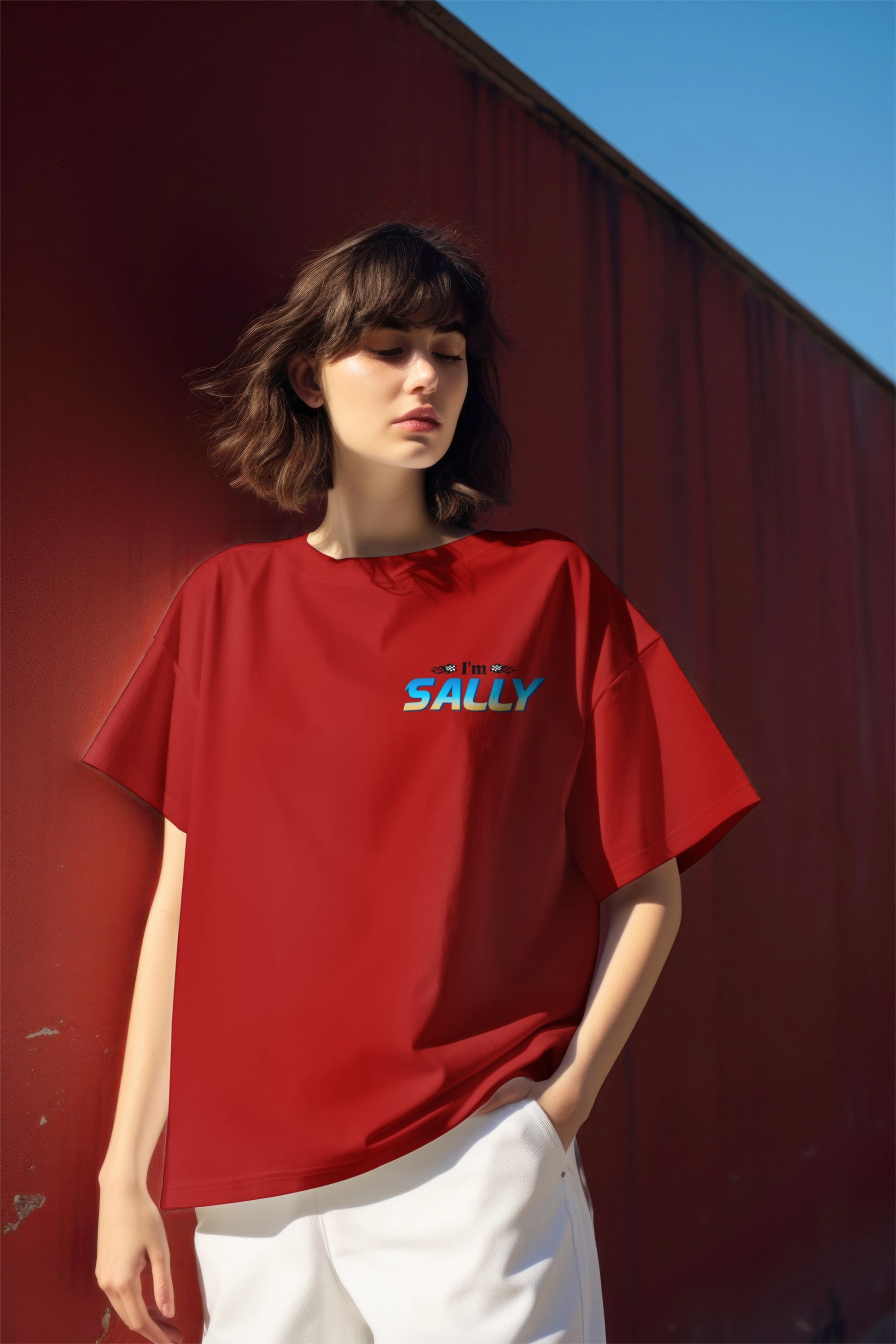 I’m Sally Graphic Printed Oversized T-shirt - Radiator Springs Edition Harble Outfits