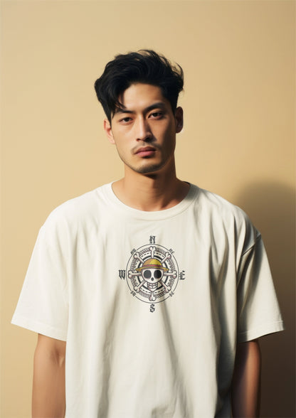 One Piece Gol D. Roger Pirate King Graphic Printed Oversized T-shirt Harble Outfits
