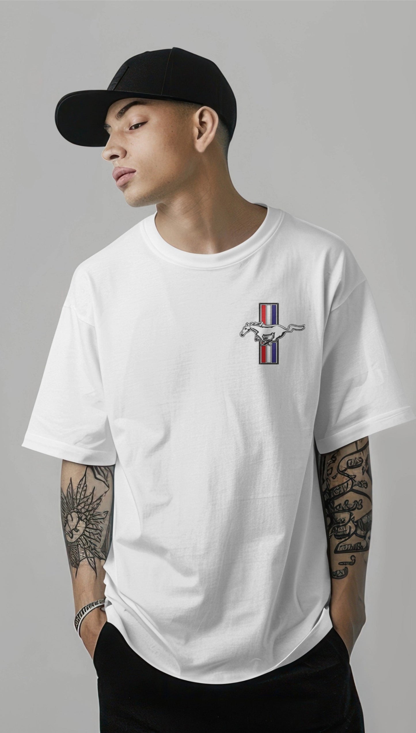 Ford Mustang Graphic Printed Oversized T-shirt - 65 Classic Edition Harble Outfits
