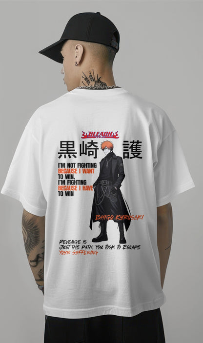 Ichigo Graphic Printed Oversized  T-shirt Harble Outfits
