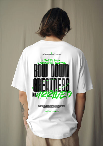 Greatness Printed Oversized T-Shirt Harble Outfits