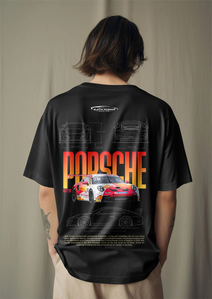 Ajith Kumar Racing Graphic Printed Oversized T-shirt Harble Outfits