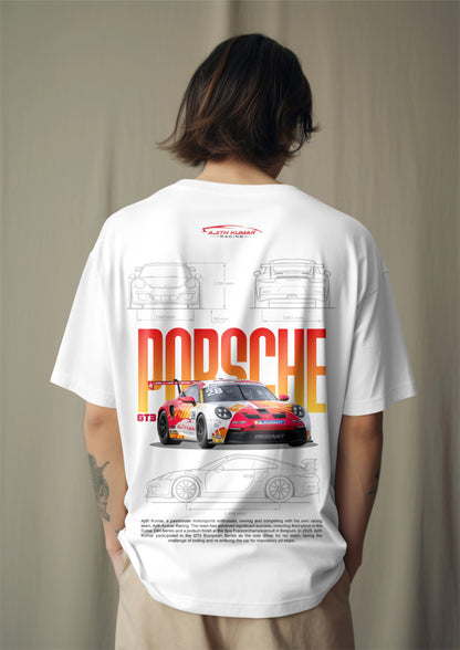 Ajith Kumar Racing Graphic Printed Oversized T-shirt Harble Outfits