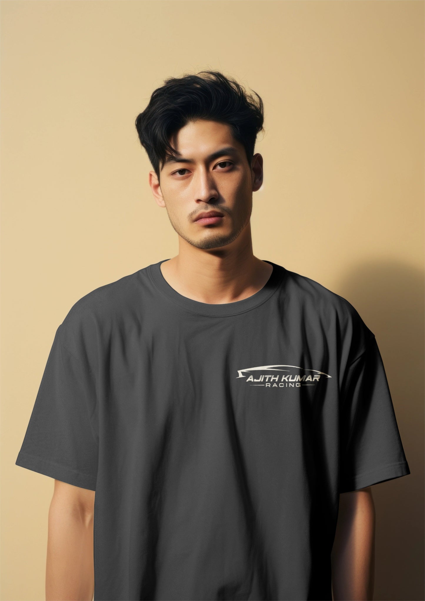 Ajith Kumar Racing Graphic Printed Oversized T-shirt Harble Outfits