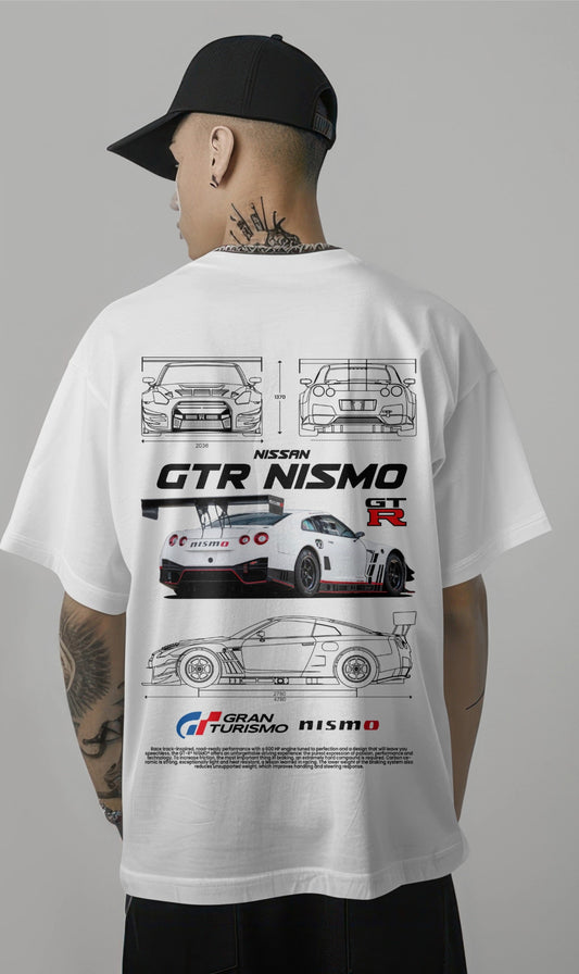 GT-R Nismo Blueprint Oversized T-Shirt Harble Outfits