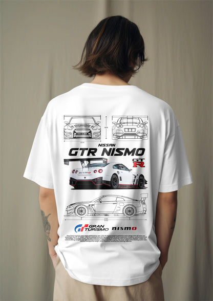 GT-R Nismo Blueprint Oversized T-Shirt Harble Outfits