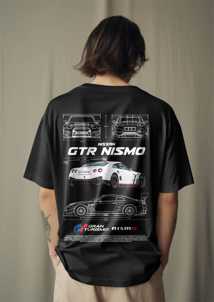 GT-R Nismo Blueprint Oversized T-Shirt Harble Outfits