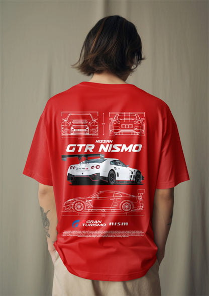 GT-R Nismo Blueprint Oversized T-Shirt Harble Outfits