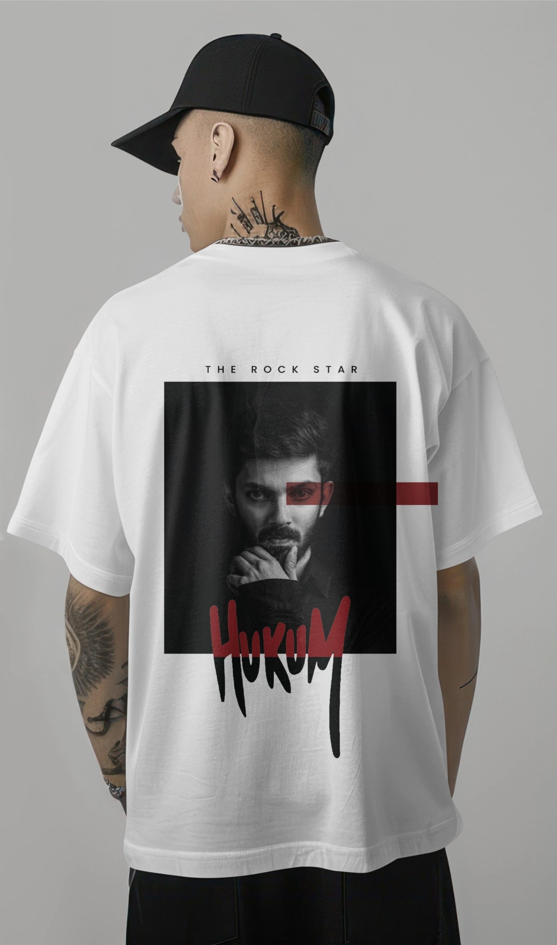 Hukum Anirudh Oversized T-Shirt – White Edition Harble Outfits