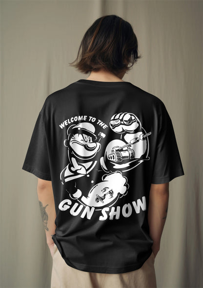 Popeyes Welcome to the Gun Show Oversized T-Shirt Harble Outfits
