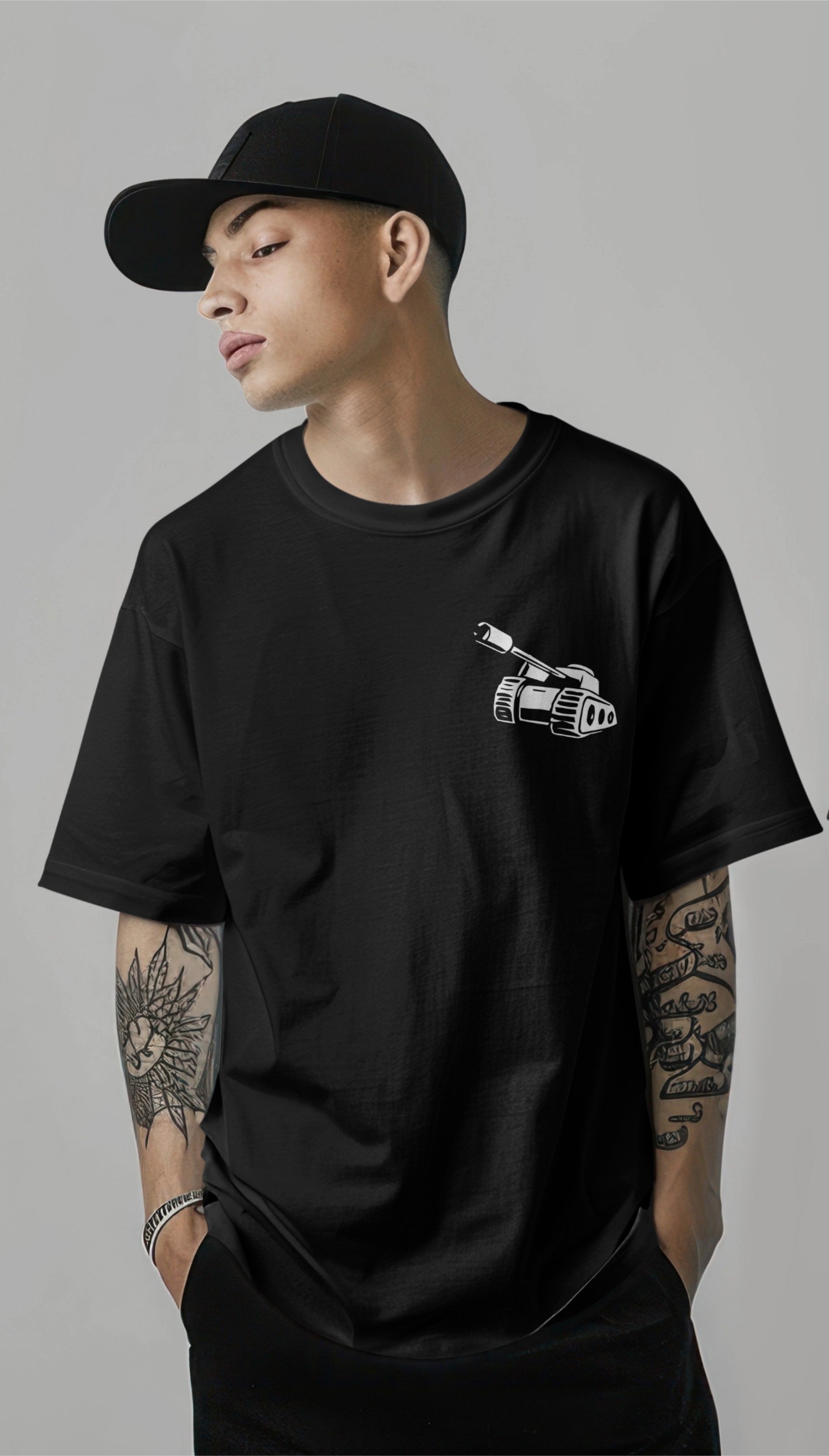 Popeyes Welcome to the Gun Show Oversized T-Shirt Harble Outfits