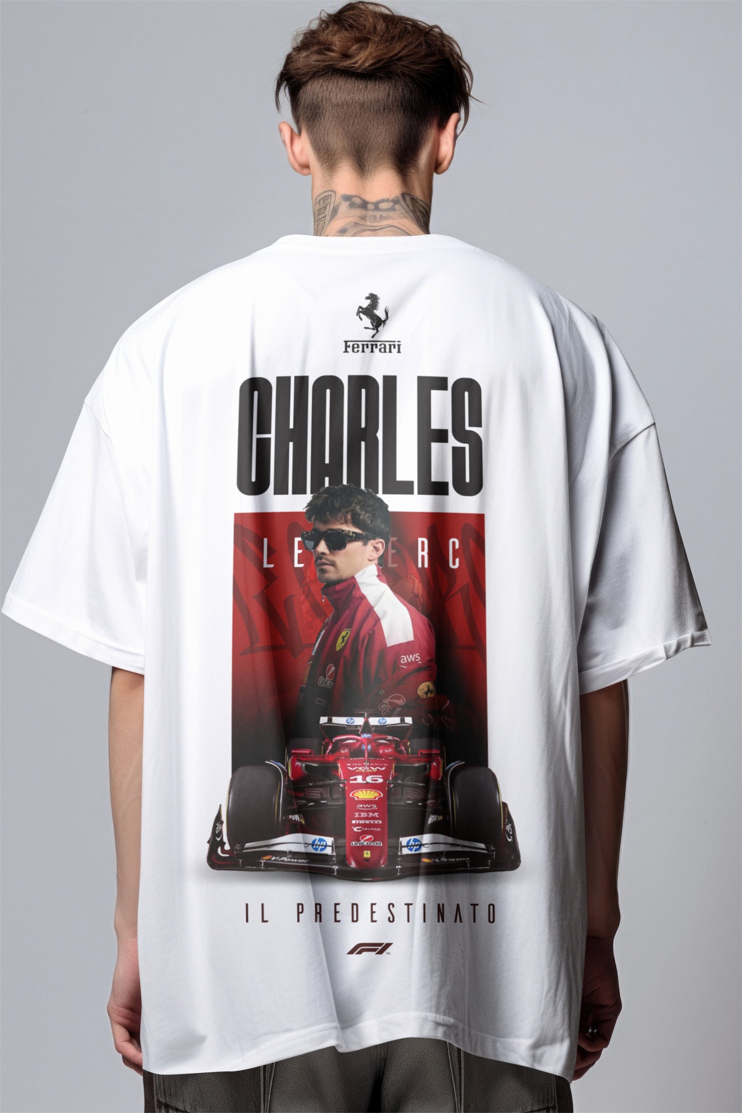 Charles Leclerc Ferrari Oversized T-Shirt
