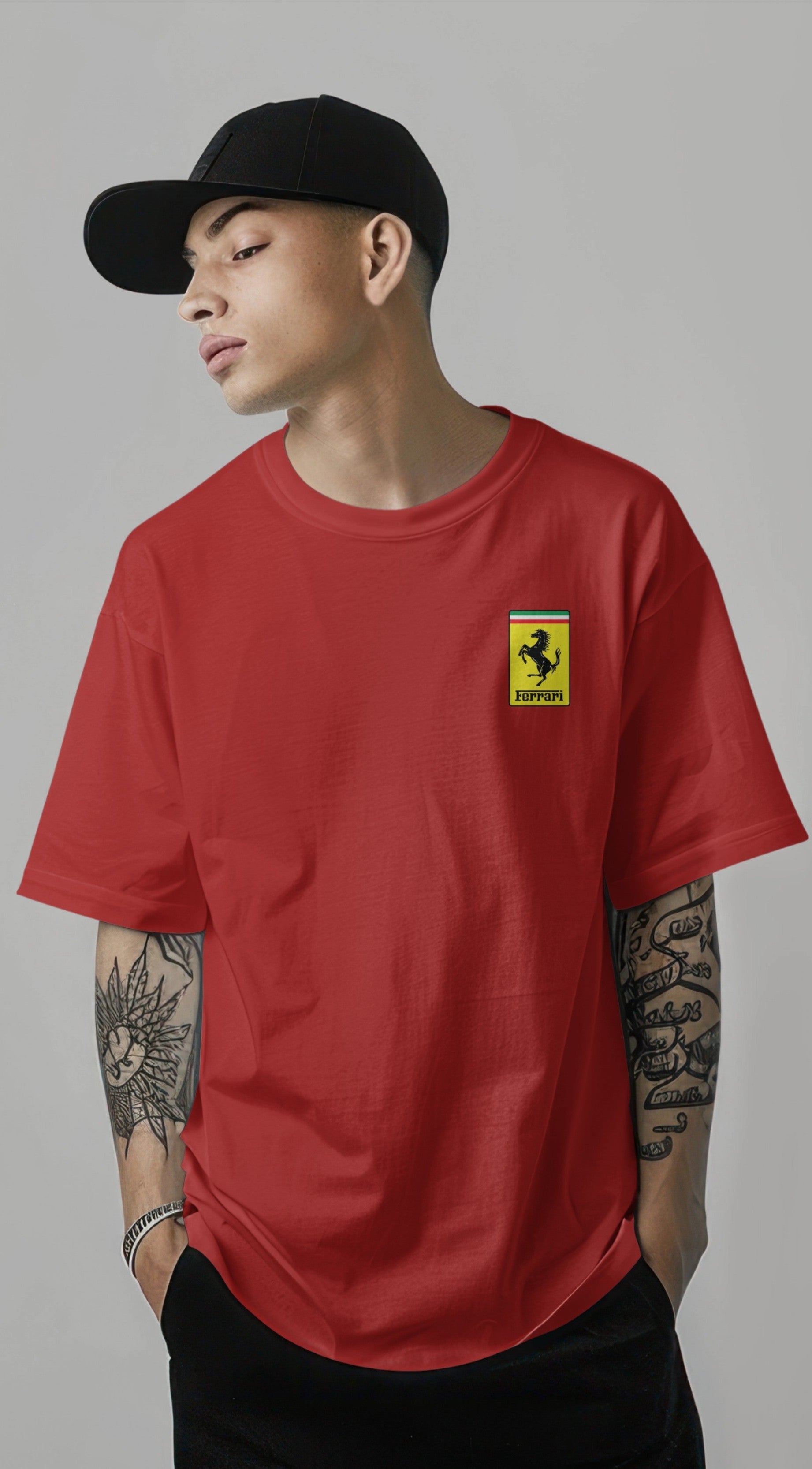 Ferrari F1 Oversized T-Shirt – Speed Machine Edition Harble Outfits