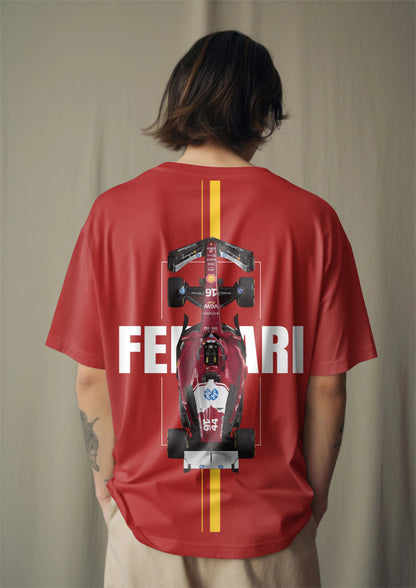 Ferrari F1 Oversized T-Shirt – Speed Machine Edition Harble Outfits