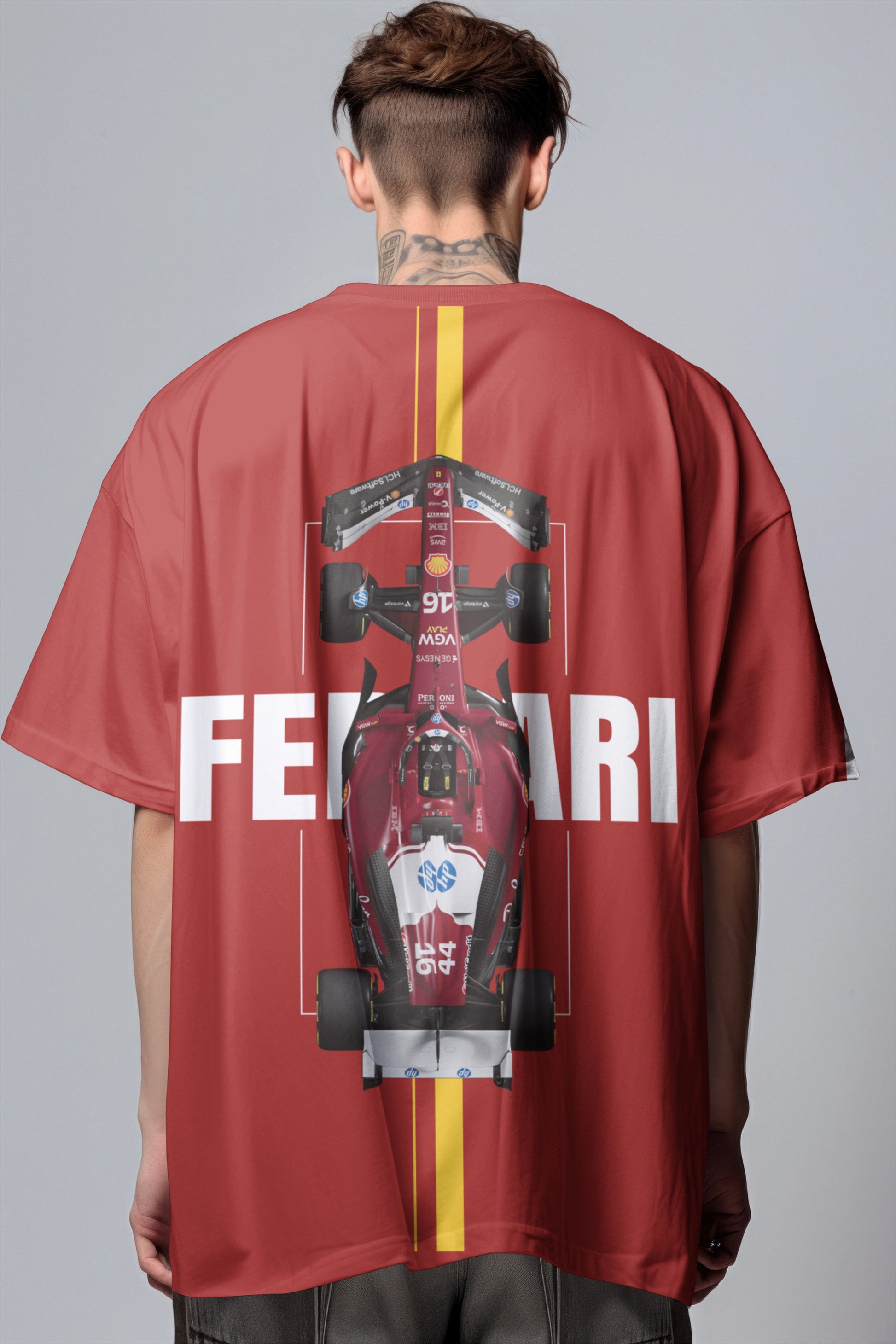 Ferrari F1 Oversized T-Shirt – Speed Machine Edition Harble Outfits