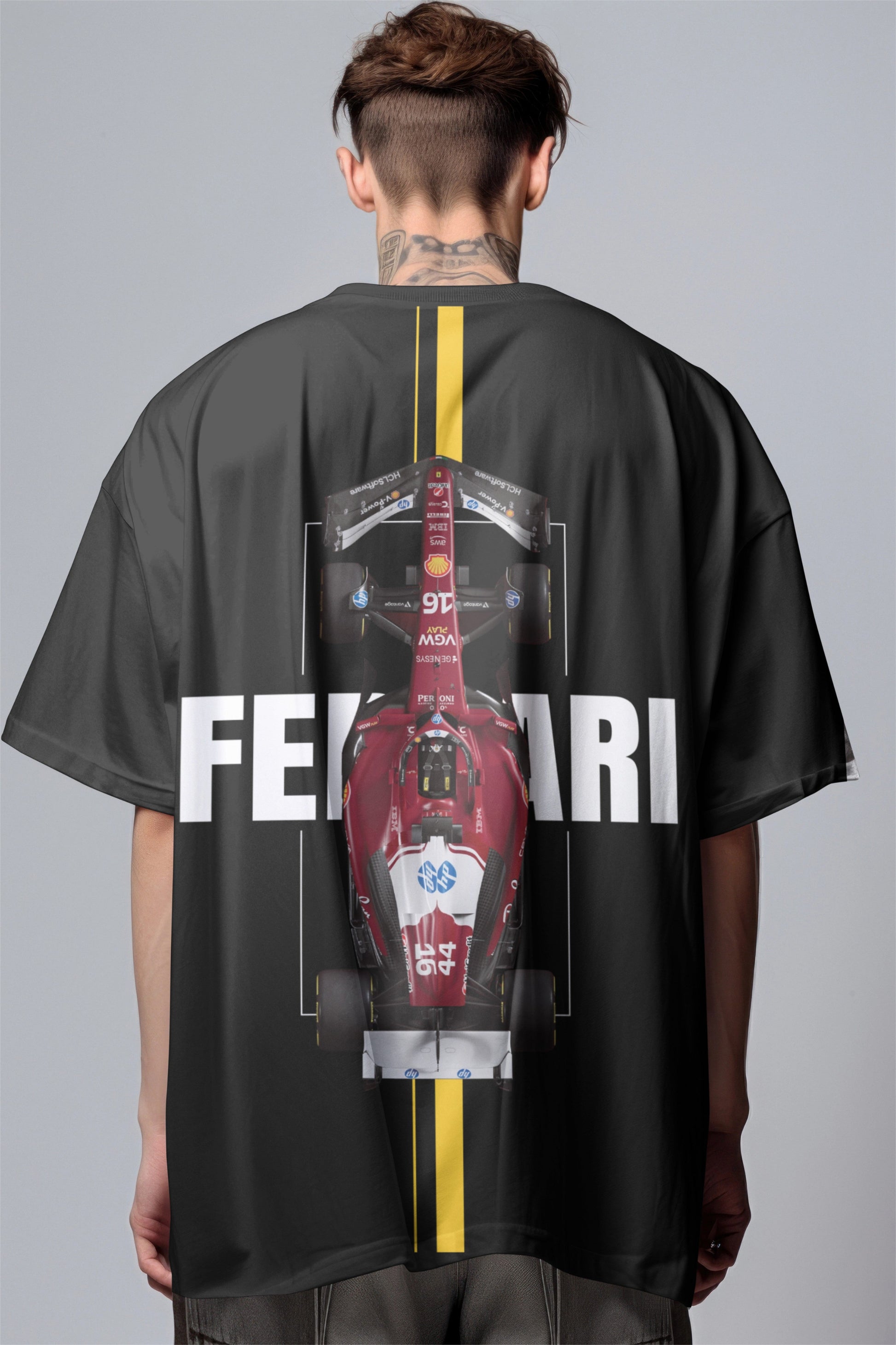 Ferrari F1 Oversized T-Shirt – Speed Machine Edition Harble Outfits